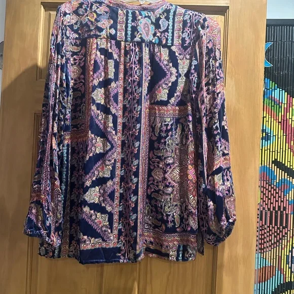 Johnny Was Omo burnout blouse. - Picture 3 of 4